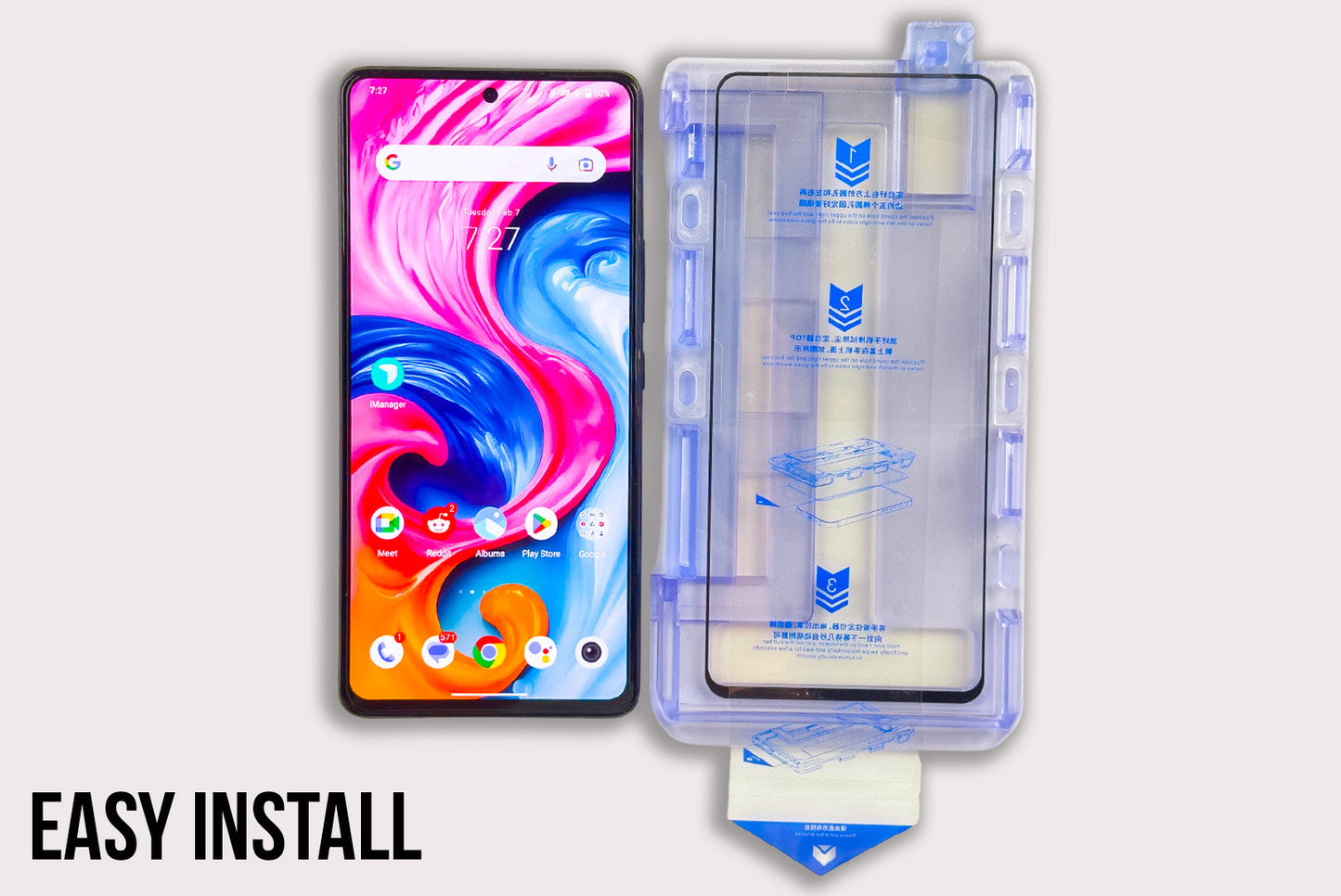 iQOO 12 Easy Install Tempered Glass/Case