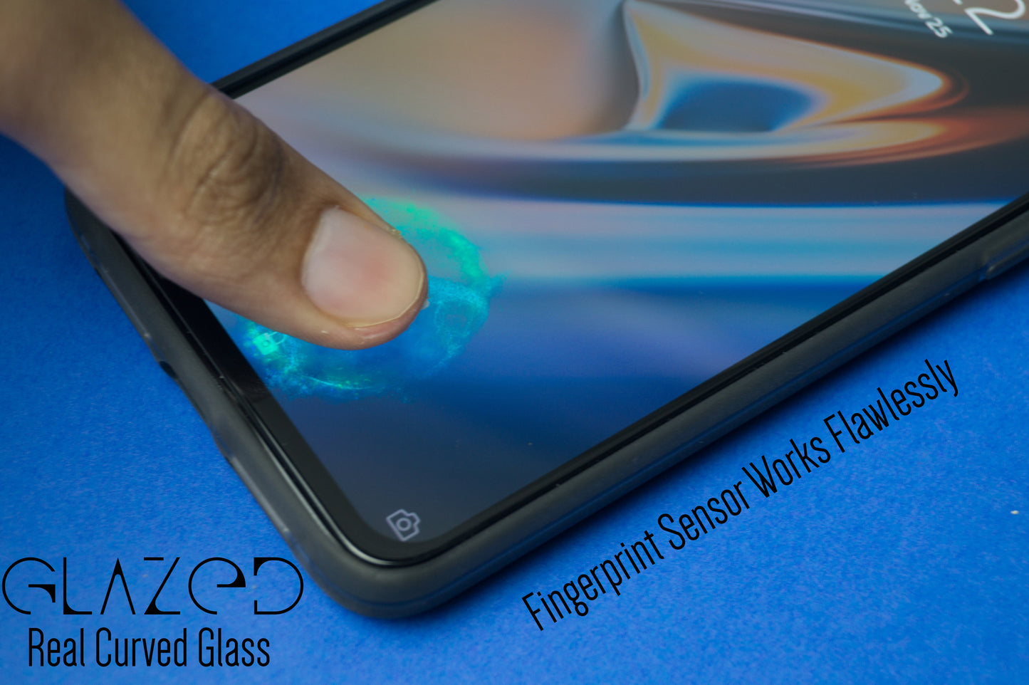 OnePlus 6T Real Curved Edge to Edge Full Glue Tempered Glass - glazeit