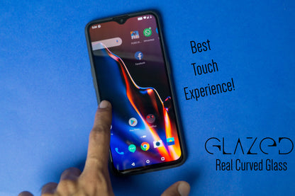 OnePlus 6T Real Curved Edge to Edge Full Glue Tempered Glass - glazeit