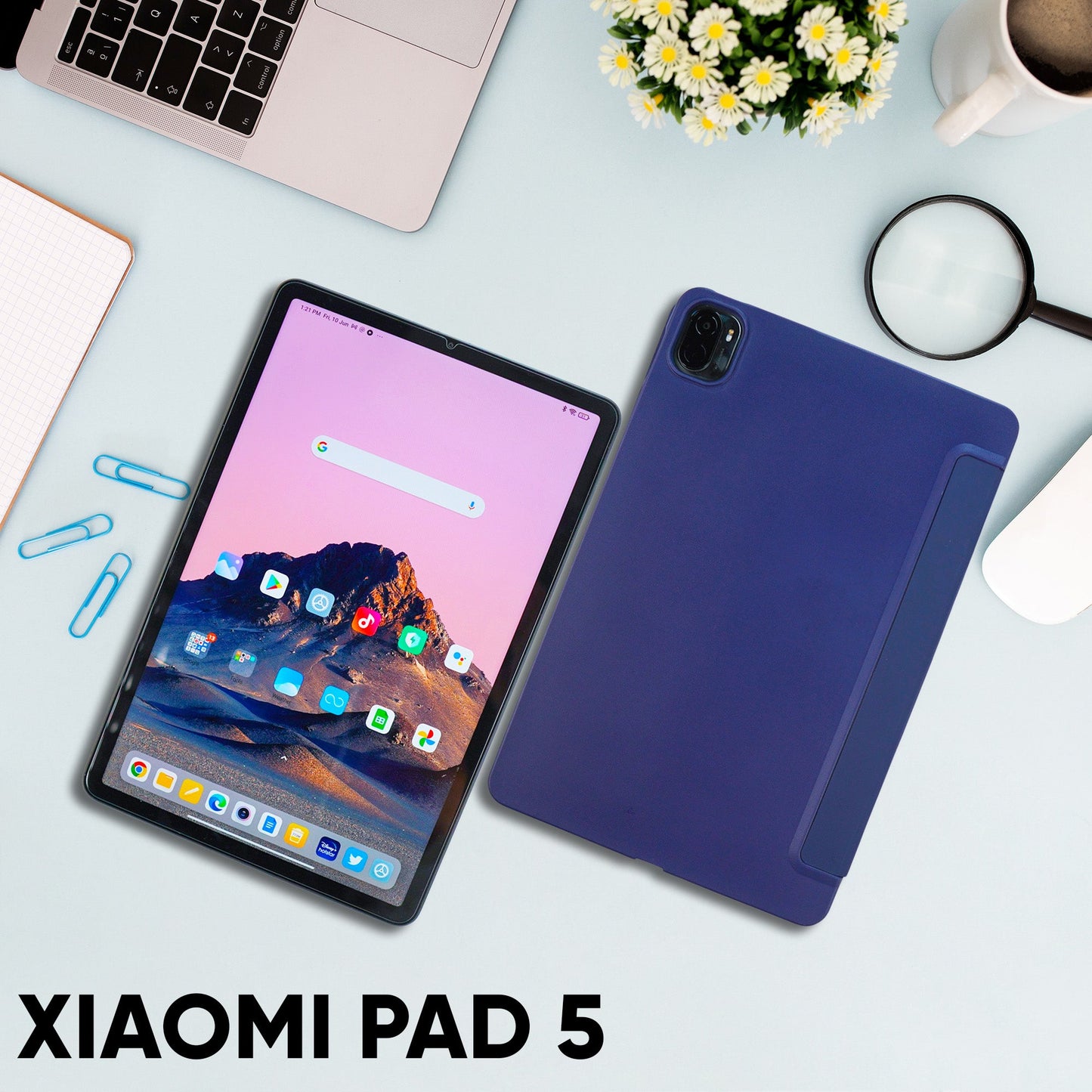 Xiaomi Pad 5 Tempered Glass and Cover