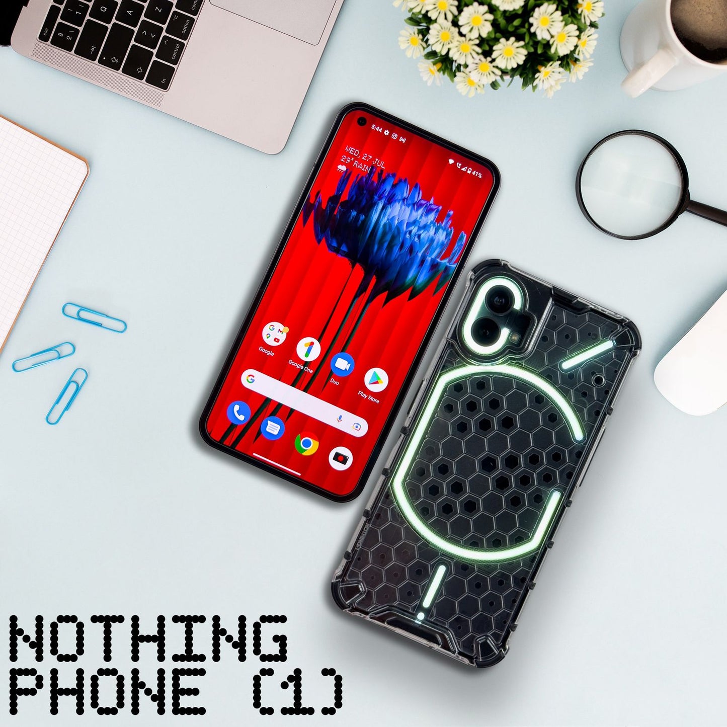 Nothing Phone (1) Invisi Tempered Glass/Case –