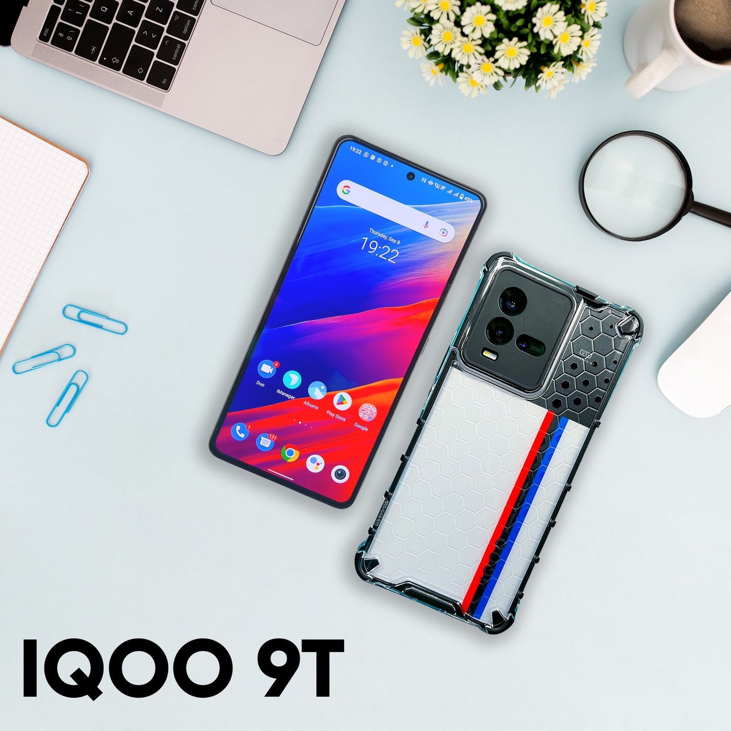 iQOO 9T glazeit Exclusive Tempered Glass/Case